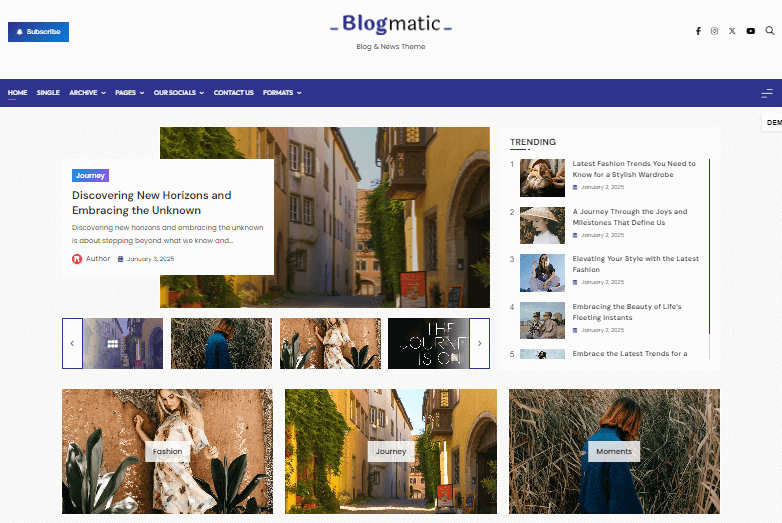 blogmatic theme